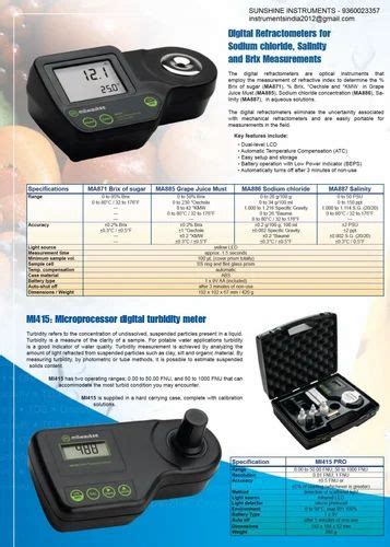 Portable Digital Refractometers distributors|milwaukee digital refractometers.